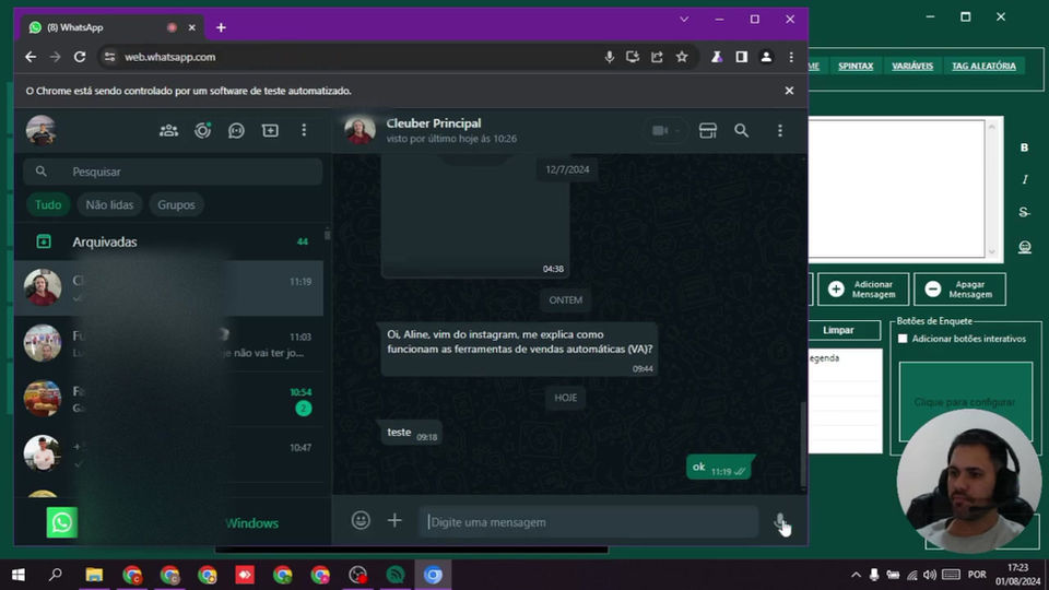 7- Enviando audios como se fossem gravados na hora - TUTORIAL